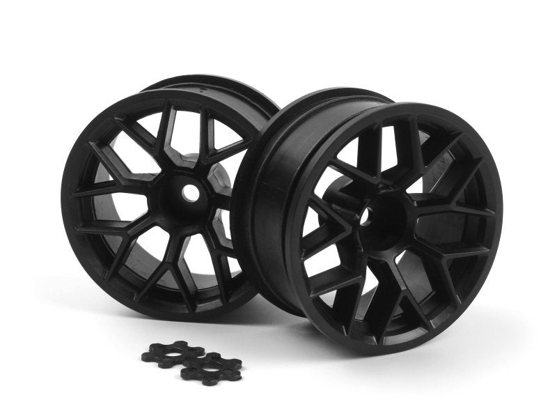 HPI 160400 RTR Wheel 26mm Black 6mm Offset, Pair, Sport 3