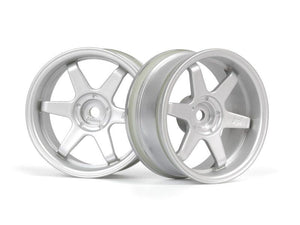 HPI 160753  TE37 Wheel 26mm Matte Chrome (6mm Offset)