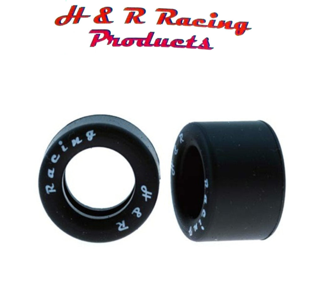 H&R Racing HR1401 Front Silicone Tires 27x12 1/24 Slot Car 1/8 Axle