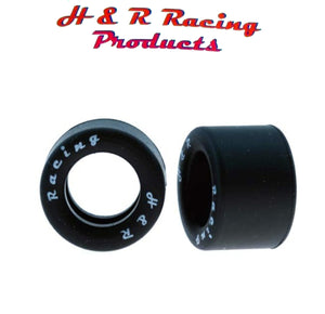 H&R Racing HR1401 Front Silicone Tires 27x12 1/24 Slot Car 1/8 Axle