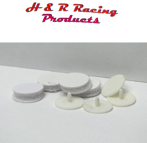 H&R Racing HR501 Body Mounting Buttons w/ Double Sided Tape 1/24 Slot Car