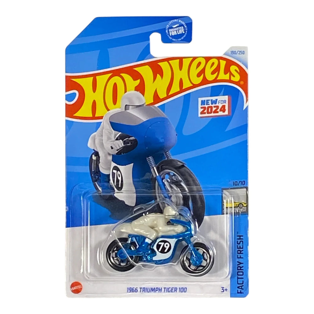Hot Wheels 1966 Triumph Tiger 100 - Factory Fresh Series 10/10