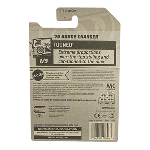 Hot Wheels '70 Dodge Charger - Red Stripe on Trunk - Tooned Series 1/5