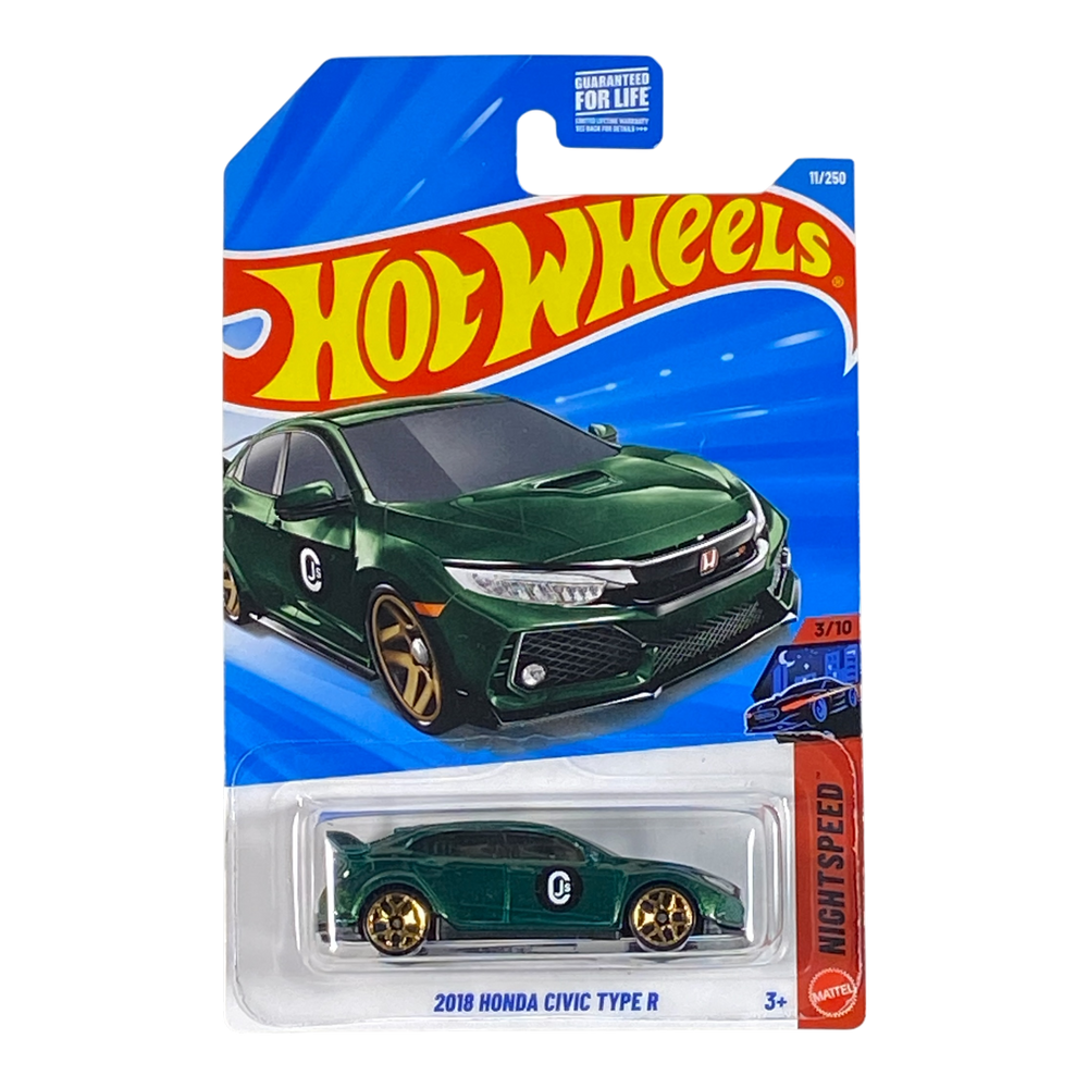 Collectors World Toys Hot Wheels 2018 Honda Civic Type R | Nightspeed Series 3/10