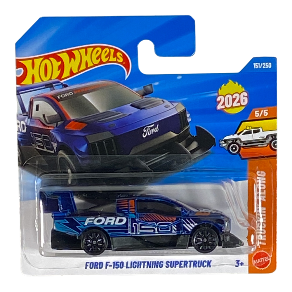 Collectors World Toys Hot Wheels Ford F-150 Lightning Supertruck | Truckin' Along Series 5/5