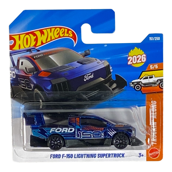 Collectors World Toys Hot Wheels Ford F-150 Lightning Supertruck | Truckin' Along Series 5/5