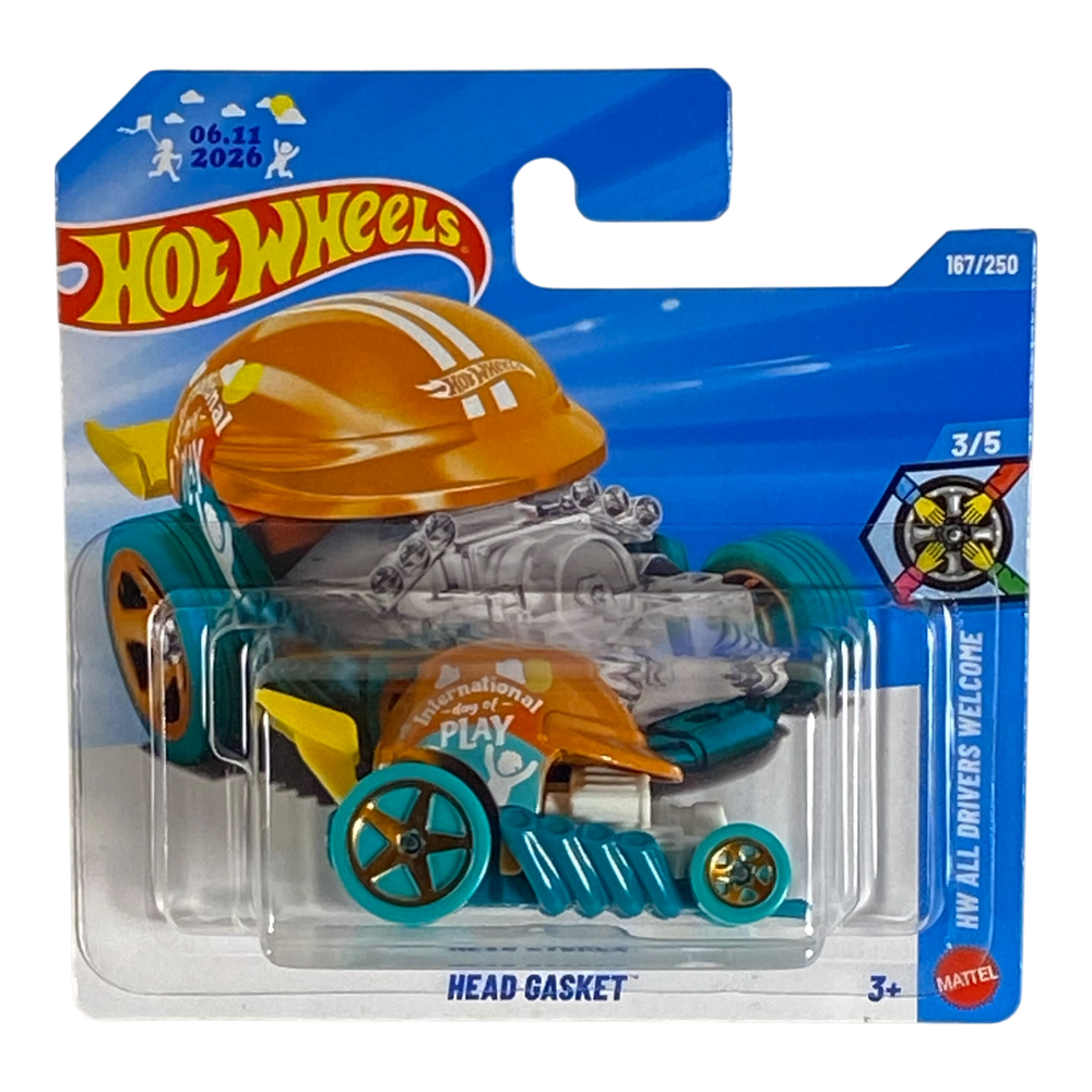 Collectors World Toys Hot Wheels Head Gasket | All Drivers Welcome Series 3/5