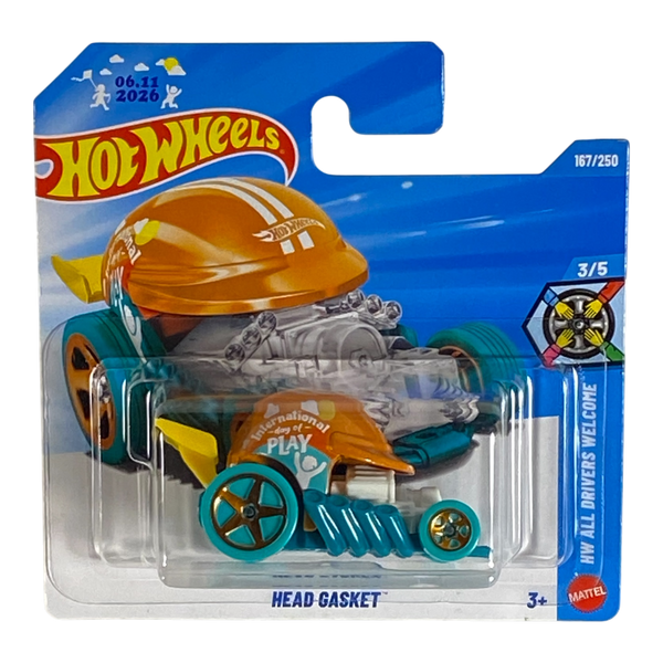 Collectors World Toys Hot Wheels Head Gasket | All Drivers Welcome Series 3/5