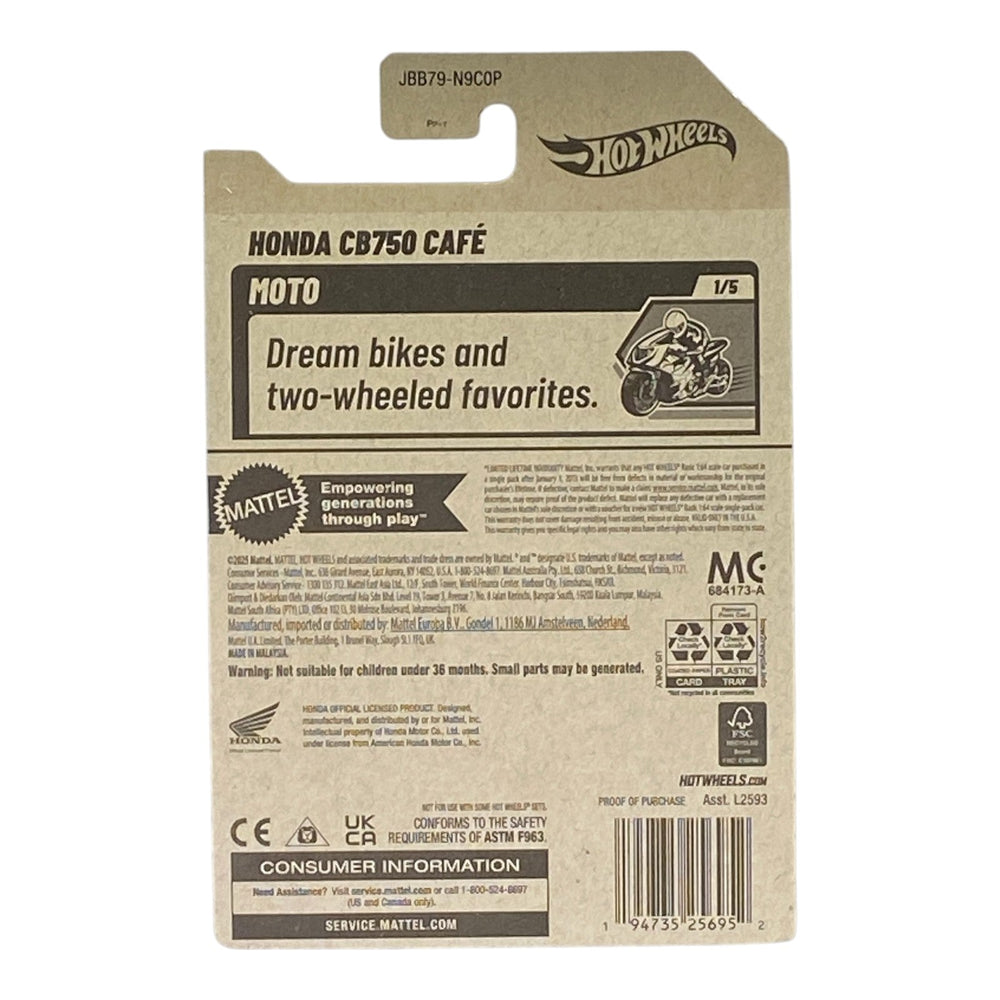 Hot Wheels Honda CB750 Cafe - Motto Series 1/5