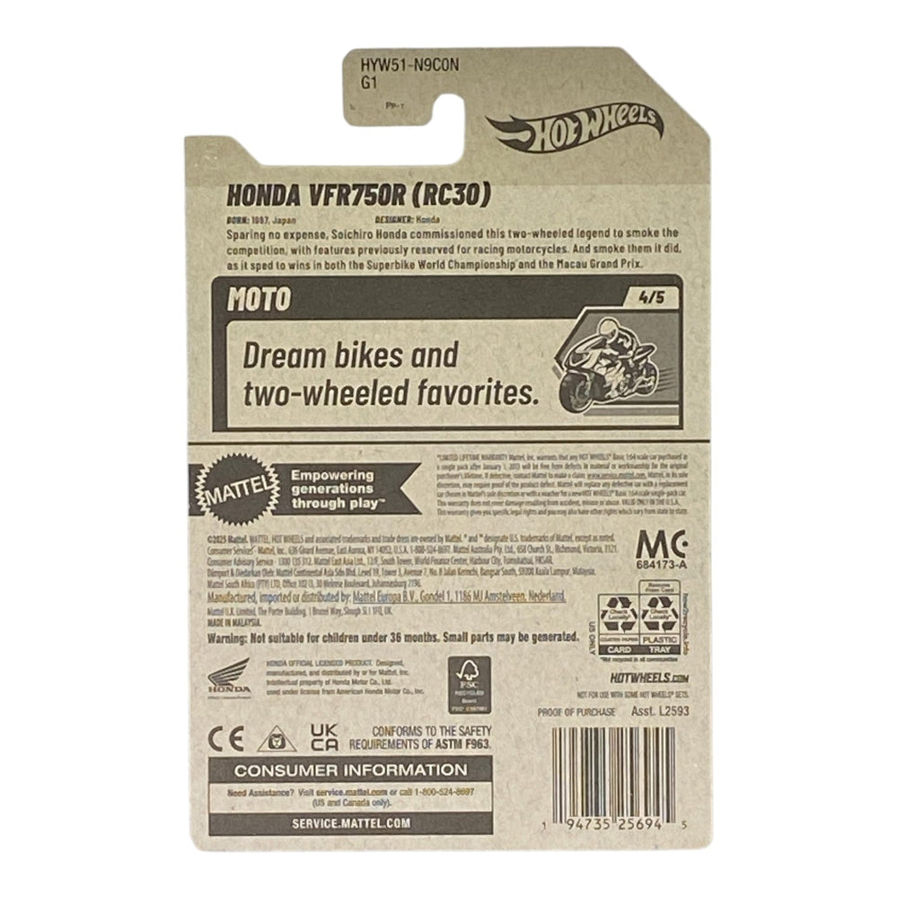 Hot Wheels Honda VFR750R (RC30) - Motto Series 4/5