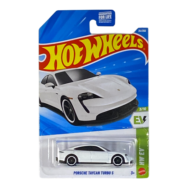 Collectors World Toys Hot Wheels Porsche Taycan Turbo S - HW EV Series 3/10