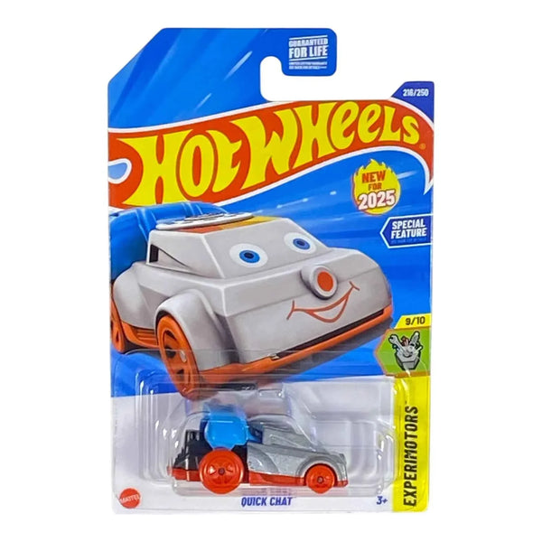 Hot Wheels Quick Chat Silver & Orange Experimotors 9/10 216/250 2025 Die-Cast Car