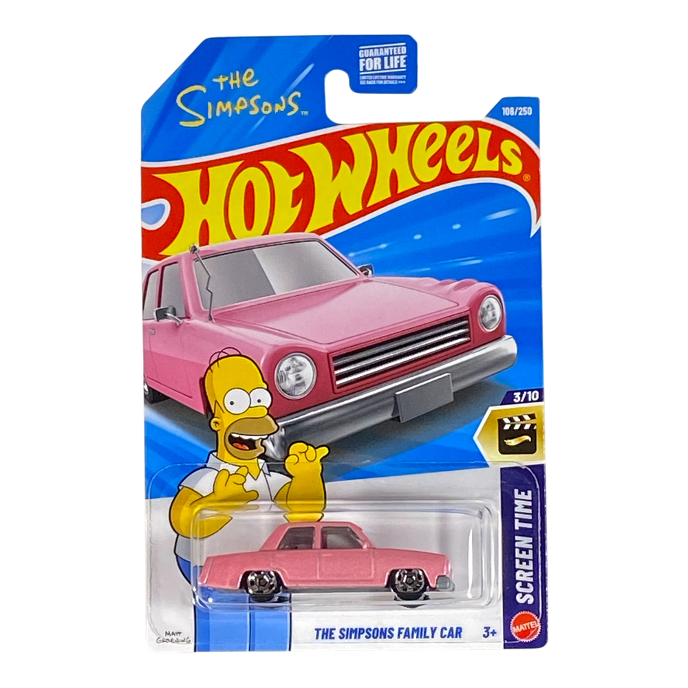 Collectors World Toys Hot Wheels Simpsons Family Car | Screen Time Series 3/10