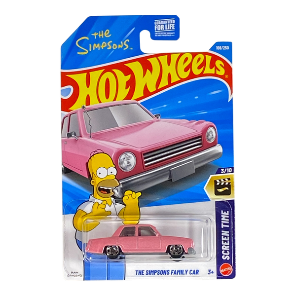 Collectors World Toys Hot Wheels Simpsons Family Car | Screen Time Series 3/10