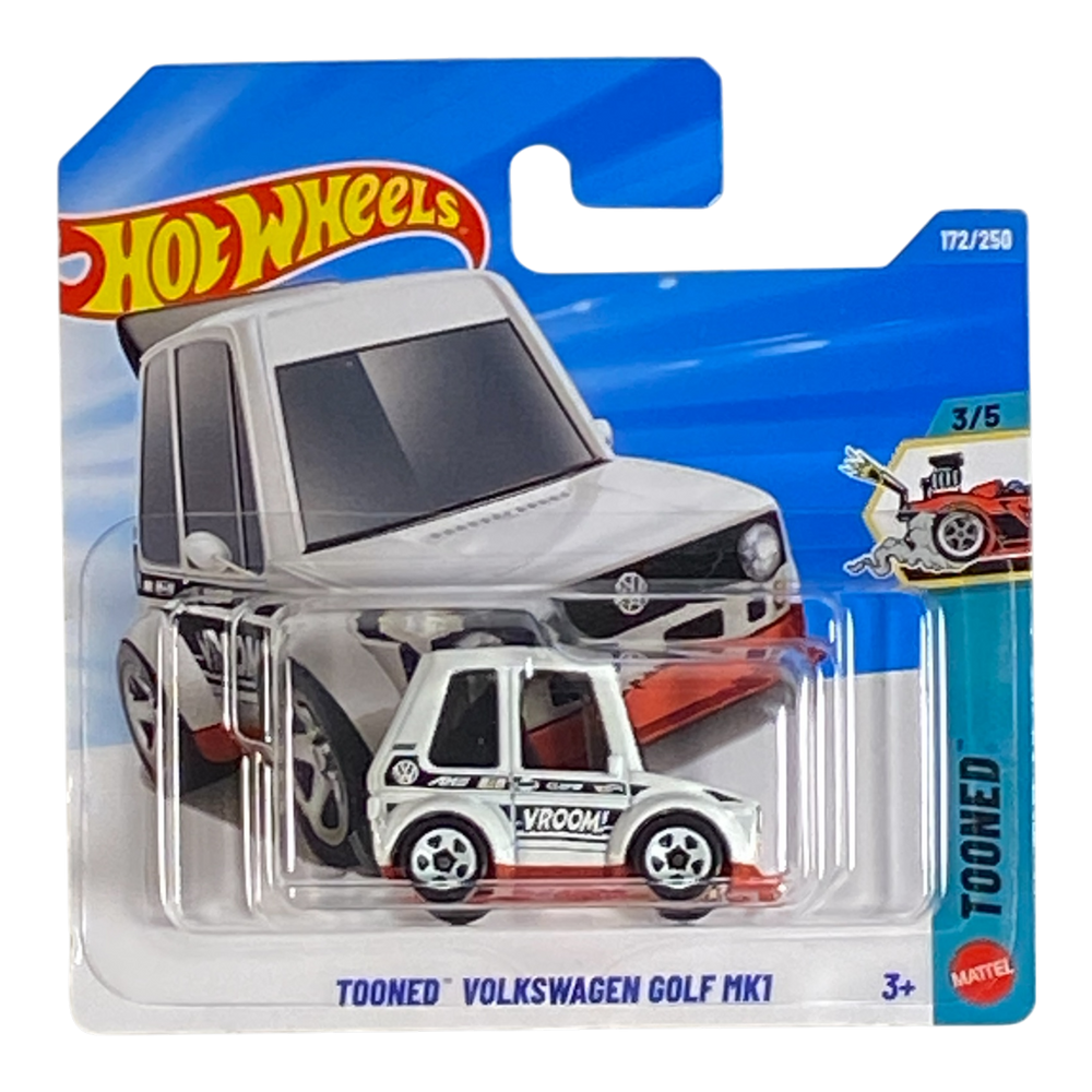 Collectors World Toys Hot Wheels Tooned Volkswagen Golf MK1 | Tooned Series 3/5