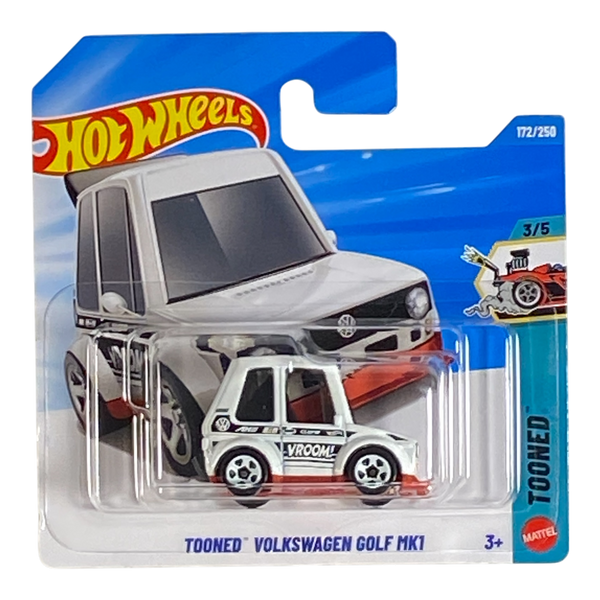 Collectors World Toys Hot Wheels Tooned Volkswagen Golf MK1 | Tooned Series 3/5