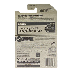 Hot Wheels Ferrari F40 Competizone - Exotics Series 4/5