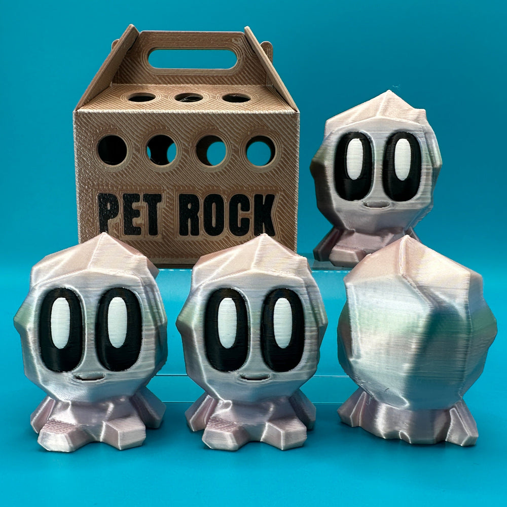 Blob Lab Rock w/ Optional Box | 3D Printed Desk Toy