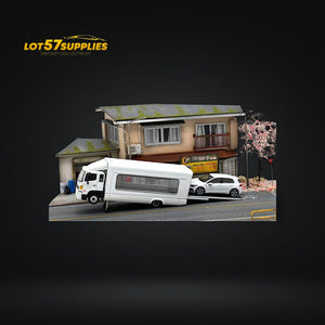 Unique Model Hino 500 HINO Ranger 5th Generation Outriggers WHITE 1:64