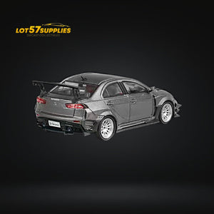 CM Model Mitsubishi Lancer Evolution X Varis Wide Body Gray 1:64 CM64-EVOX-03