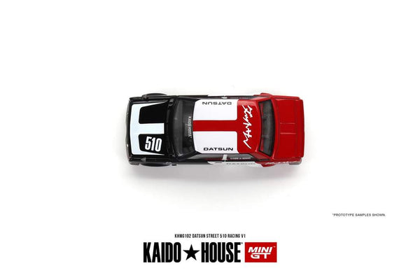 Mini GT x Kaido House Datsun KAIDO 510 Sedan Racing V1 1:64 KHMG102