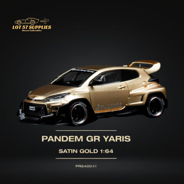 Pop Race Toyota Yaris Pandem GR Satin Gold 1:64 PR6400041