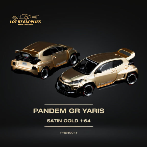 Pop Race Toyota Yaris Pandem GR Satin Gold 1:64 PR6400041