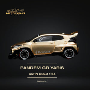 Pop Race Toyota Yaris Pandem GR Satin Gold 1:64 PR6400041