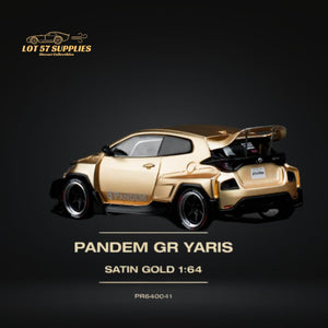 Pop Race Toyota Yaris Pandem GR Satin Gold 1:64 PR6400041