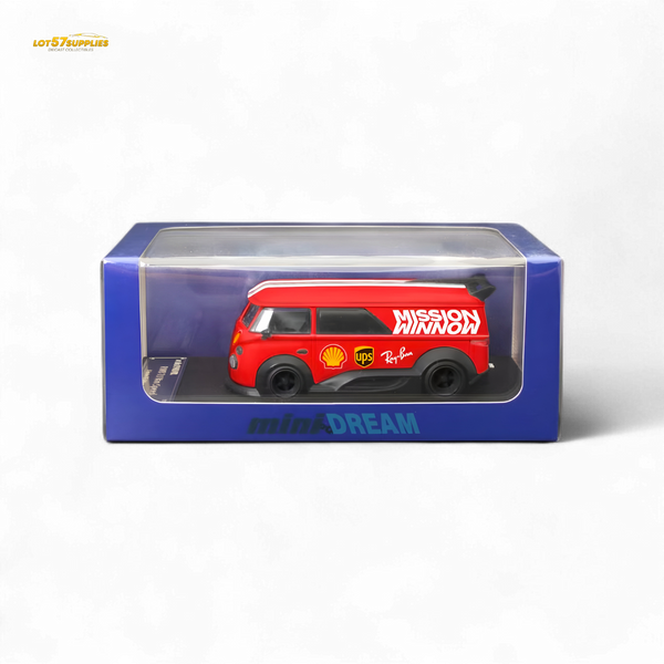 Mini Dream Volkswagen T1 RWB Van in Red WM Livery 1:64