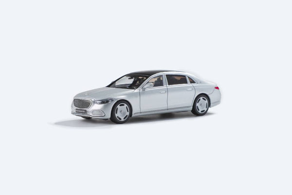 AR BOX 2021 Mercedes-Benz Maybach W223 Matte Silver Licensed Product 1:64
