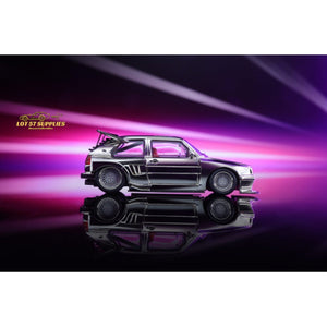 Liberty64 Volkswagen VW KS MK2 Widebody Silver Chrome 1:64