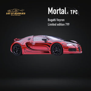 Mortal Bugatti Veyron in Red Advan Ceramic Livery Limited to 799 Pcs 1:64