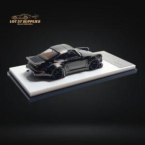 MC Porsche RWB 930 Chrome Gunmetal Gray Diecast 1:64