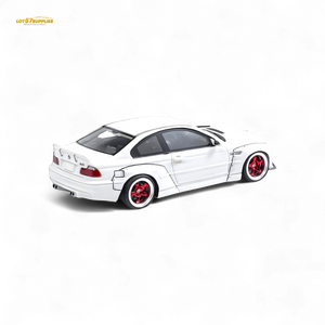 FLAME BMW M3 E46 Widebody Pandem in Pearlescent White Resin 1:64
