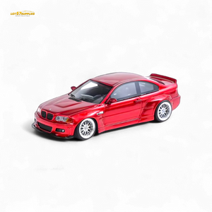 FLAME BMW M3 E46 Widebody Pandem in Metallic Red Resin 1:64