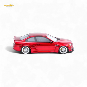 FLAME BMW M3 E46 Widebody Pandem in Metallic Red Resin 1:64