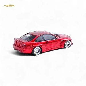 FLAME BMW M3 E46 Widebody Pandem in Metallic Red Resin 1:64
