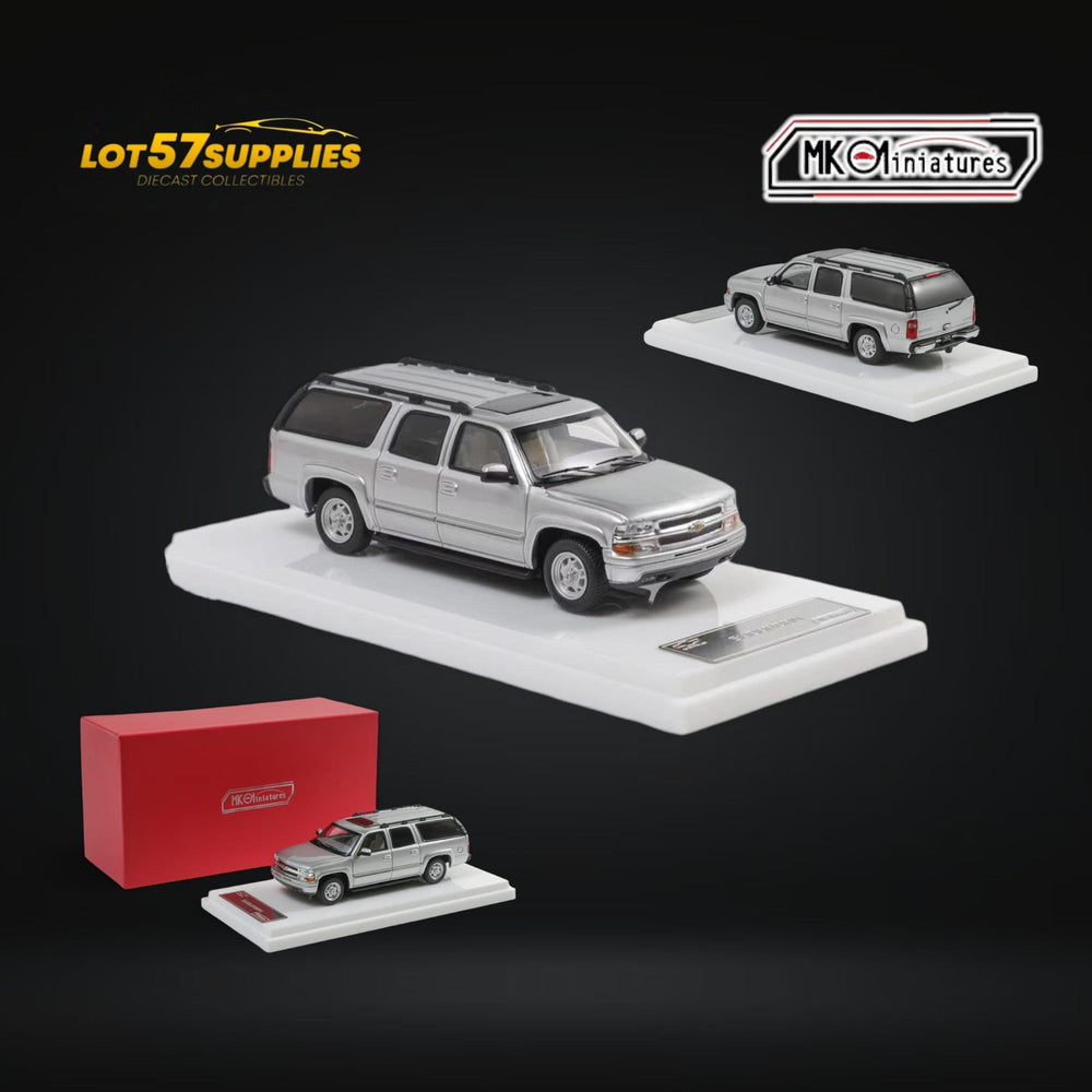 MK Miniatures Chevrolet Suburban in Silver 1:64