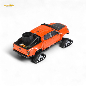 GCD Toyota TACOMA in Orange Red & 3PMSF Tires 1:64