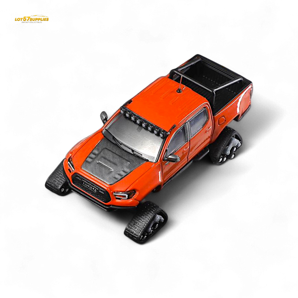 GCD Toyota TACOMA in Orange Red & 3PMSF Tires 1:64