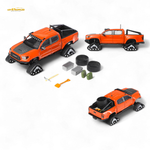 GCD Toyota TACOMA in Orange Red & 3PMSF Tires 1:64