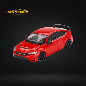 Mini-GT Honda Civic Type R Rallye Red 2023 W/ Advan GT Wheel #546 1:64 MGT00546