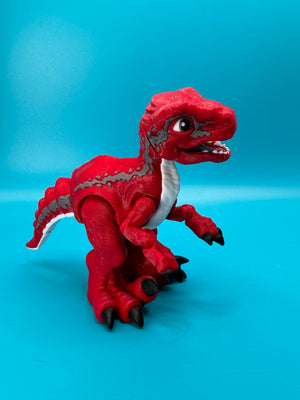 Articulated Velociraptor Dinosaur Fidget Desk Toy | Stlflix | Blue | Raptor - Echo Six Hobbies