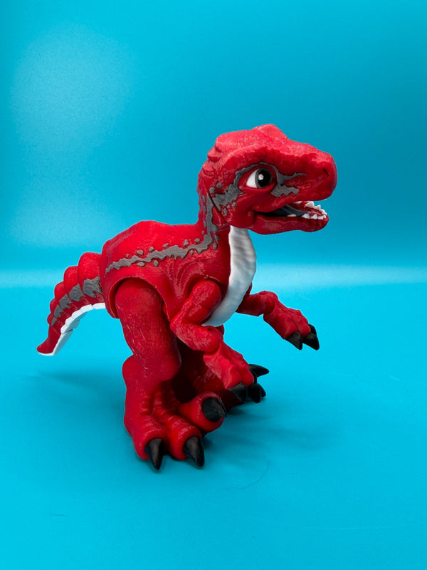 Articulated Velociraptor Dinosaur Fidget Desk Toy | Stlflix | Blue | Raptor - Echo Six Hobbies