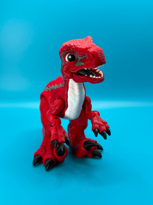 Articulated Velociraptor Dinosaur Fidget Desk Toy | Stlflix | Blue | Raptor - Echo Six Hobbies
