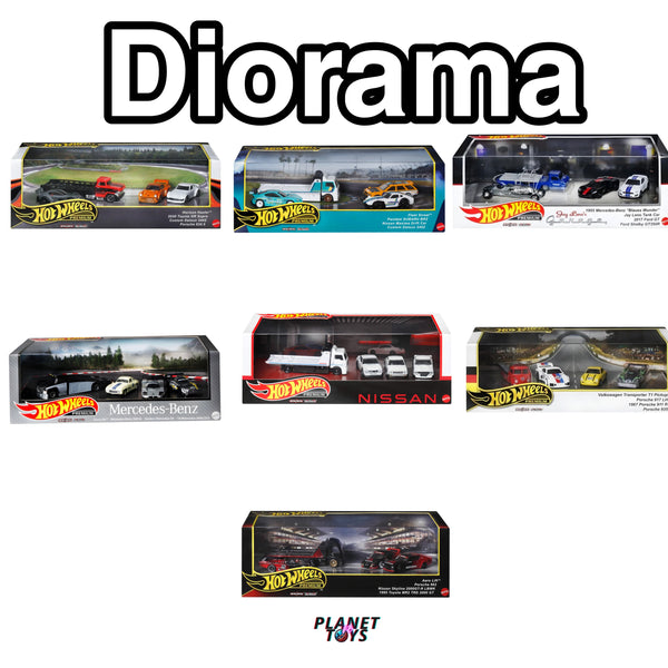 Planet N Toys Hot Wheels Premium Diorama Set 1:64 Assorted