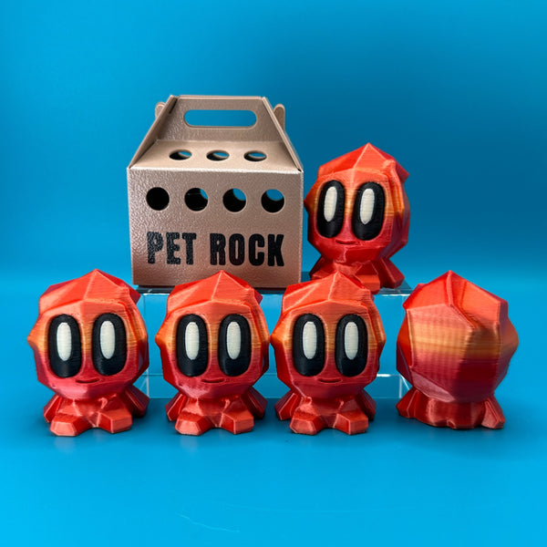 Blob Lab Rock w/ Optional Box | 3D Printed Desk Toy