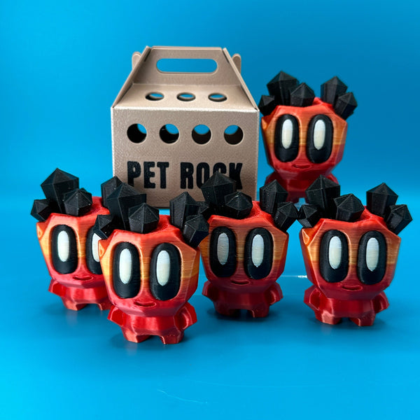 Blob Lab Rock w/ Optional Box | 3D Printed Desk Toy