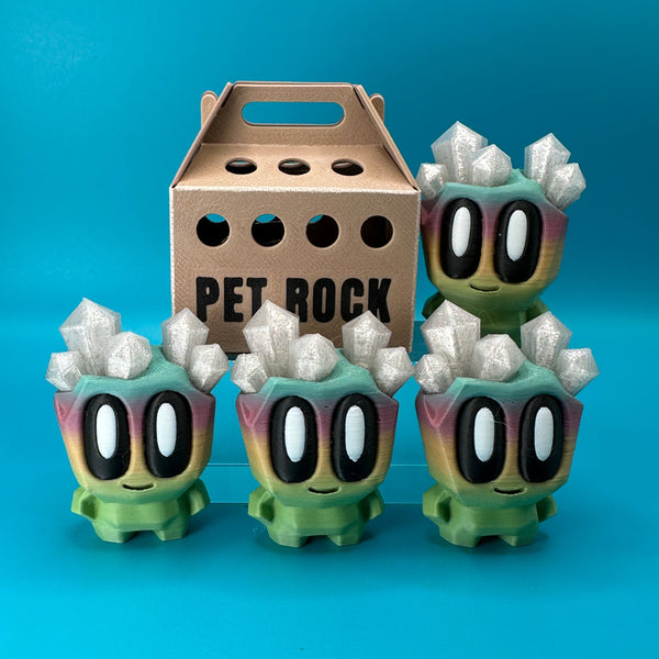 Blob Lab Rock w/ Optional Box | 3D Printed Desk Toy